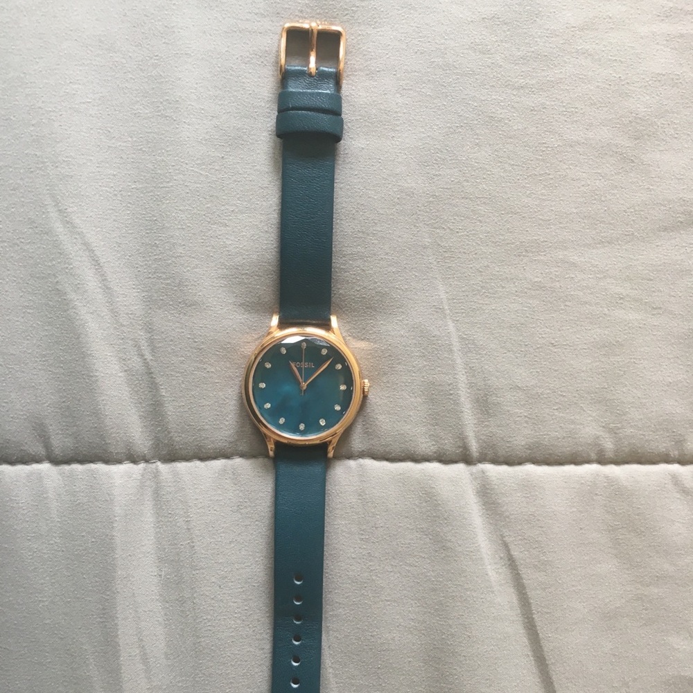 Dark Blue Fossil Watch